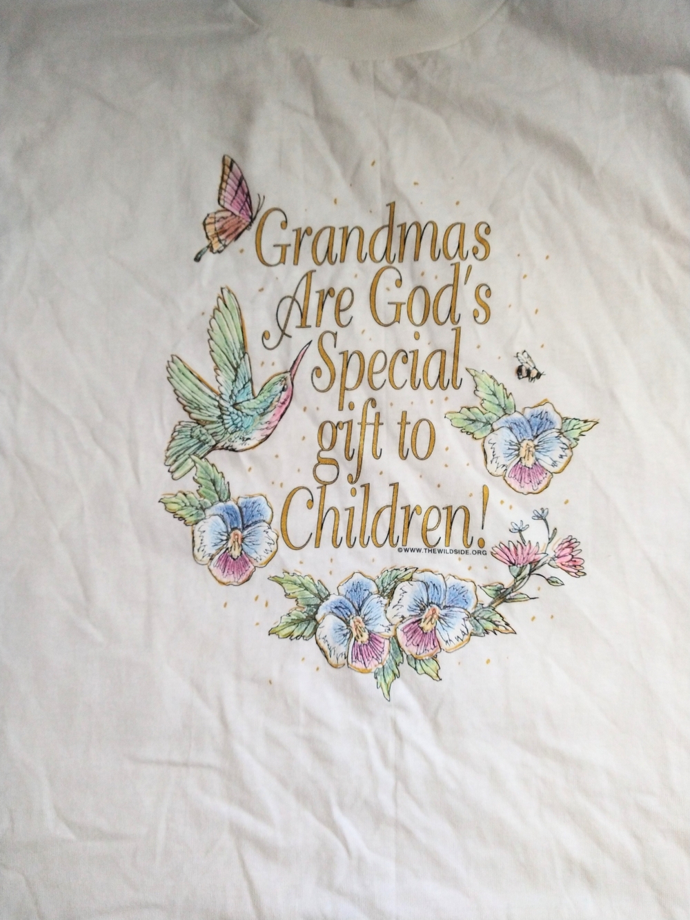 Grandmas Are God's Special Gift to Children Short Sleeve Tee USA Single Stitch